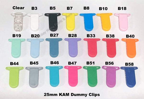 KAM 25mm Dummy Clips (Pack of 10) **Buy More Save More**