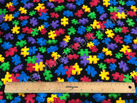 N805 Autism Awareness Puzzles In Black