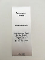 Care Instructions Sewing Labels - 30 different contents to choose