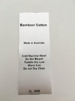 Care Instructions Sewing Labels - 30 different contents to choose