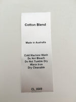 Care Instructions Sewing Labels - 30 different contents to choose