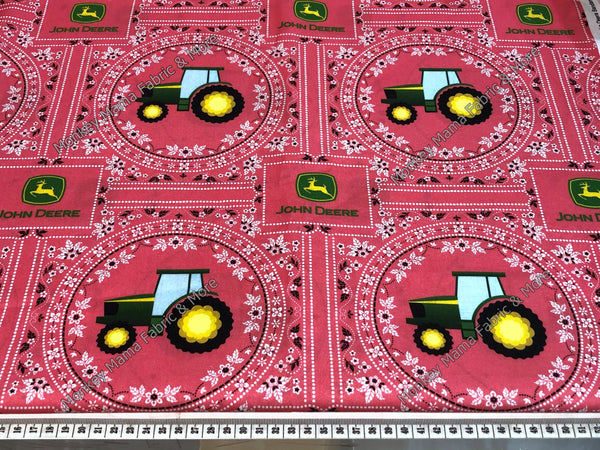 JD73 John Deere Floral Bandana