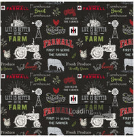 JD90 Farmall Sweet Farmhouse Chalkboard Black