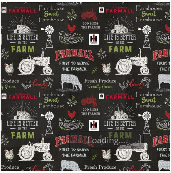 JD90 Farmall Sweet Farmhouse Chalkboard Black