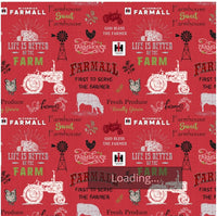 JD91 Farmall Sweet Farmhouse Chalkboard Red