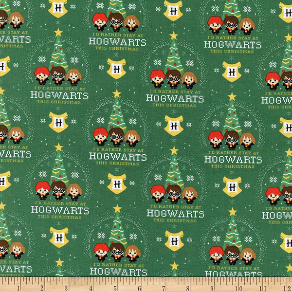 LC1762 Harry Potter Hogwarts Holiday Green