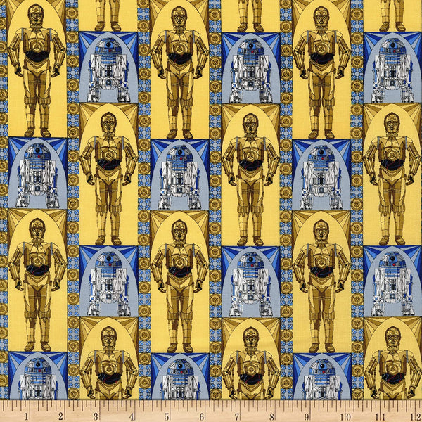 LC1909 Star Wars Stained Glass Droids Multi