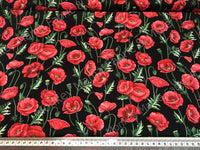 N005 POPPIES STEMS BLACK