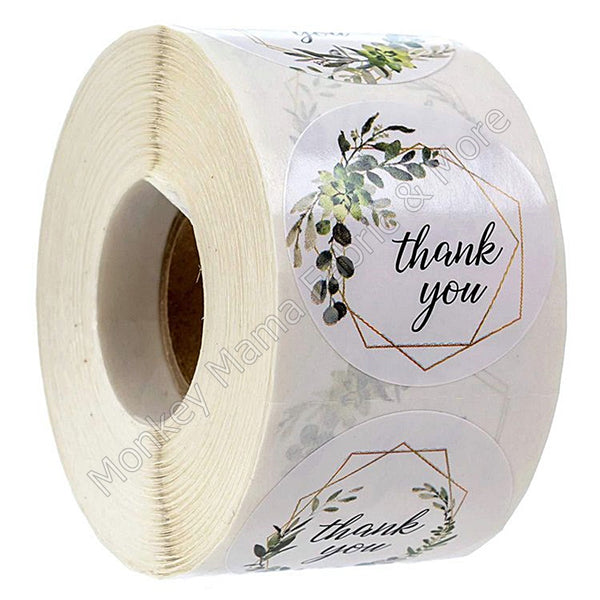 Stickers 38mm - 'Thank you" In White