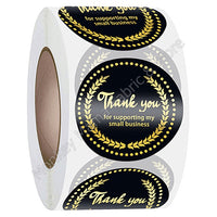 Stickers 38mm - 'Thank you for supporting my small business" In Black 3