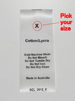 Care & Size Sewing Labels - Cotton/Lycra