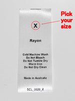 Care & Size Sewing Labels - Rayon