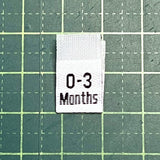 Woven Size Labels