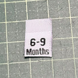 Woven Size Labels