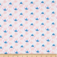 LC2258 Disney Lilo & Stitch Ohana Stitch Leaves Pink