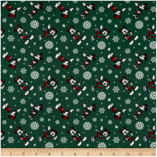 LC2265 Character Winter Holiday III Collection Festive Mickey Green