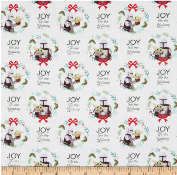 LC2275 Character Winter Holiday Joy to the Galaxy White