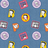 LC2553 Betty Boop Boop Denim Patches