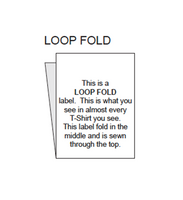 Printed Size Labels - Roll of 100