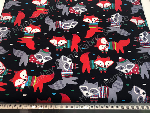 N037 Winter Foxes