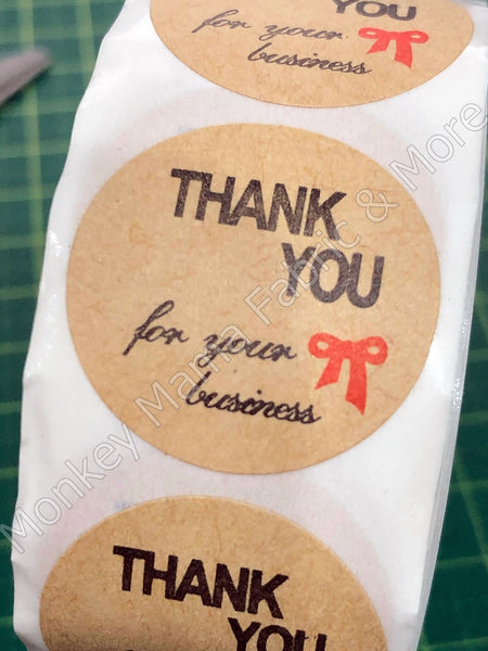 Stickers 25mm - 'Thank you for your business'